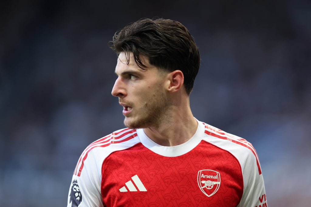 Declan Rice during Arsenal's Premier League clash with Newcastle.