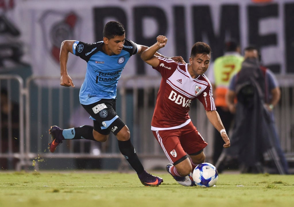 Cristian Romero in action for Belgrano