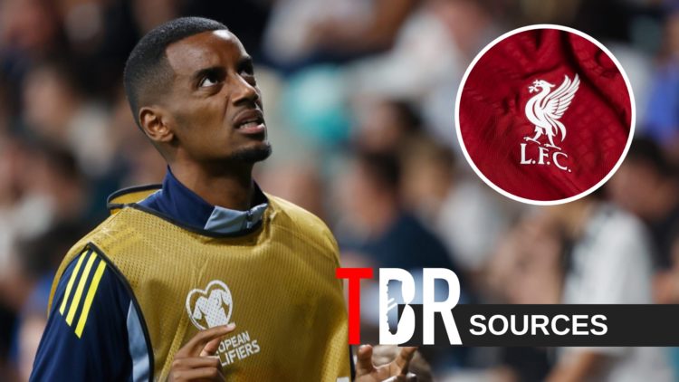 Alexander Isak of Sweden during the warming up during the match between Slovenia v Sweden at the Stadium Stozice (Left) A detailed view of the badg...