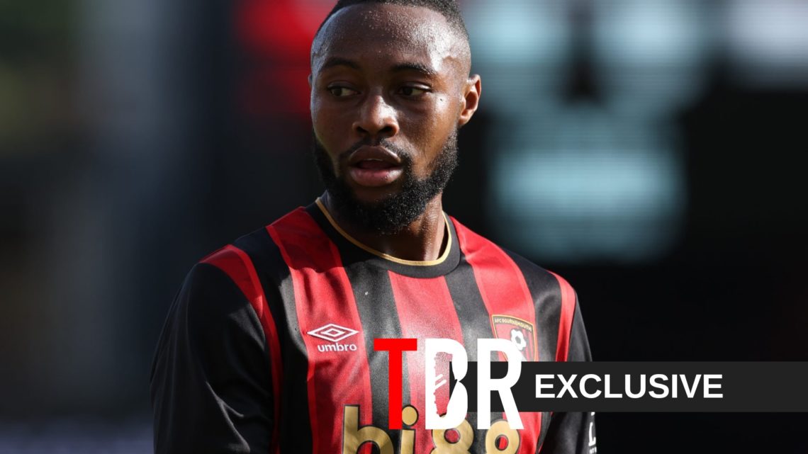 Antoine Semenyo in action for Bournemouth against Real Sociedad in a pre-season friendly at Vitality Stadium