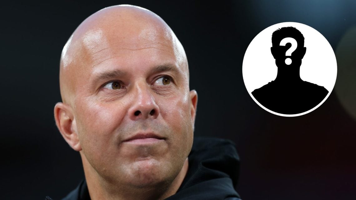 Arne Slot, Manager of Liverpool, looks on prior to the UEFA Champions League 2025/26 League Phase MD1 match between Liverpool FC and Atletico de Ma...