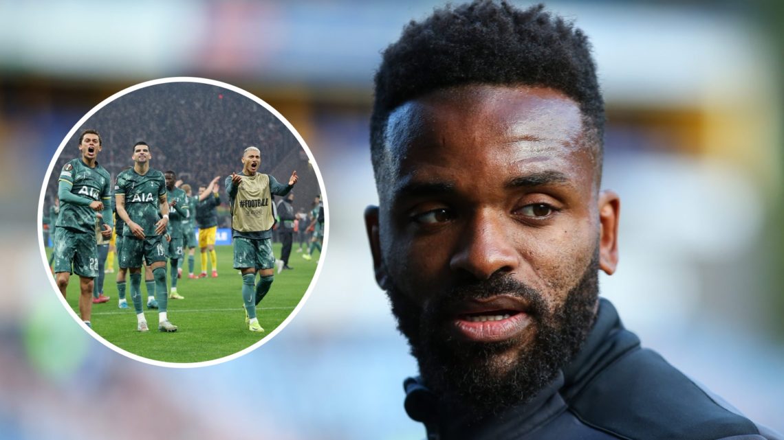 Darren Bent during his playing days. Inset of Tottenham Hotspur forward Brennan Johnson.