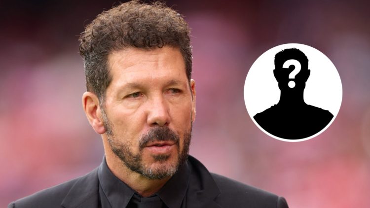 Diego Pablo Simeone, manager of Atletico de Madrid looks on during the LaLiga match between Sevilla FC and Atletico de Madrid at Estadio Ramon Sanc...