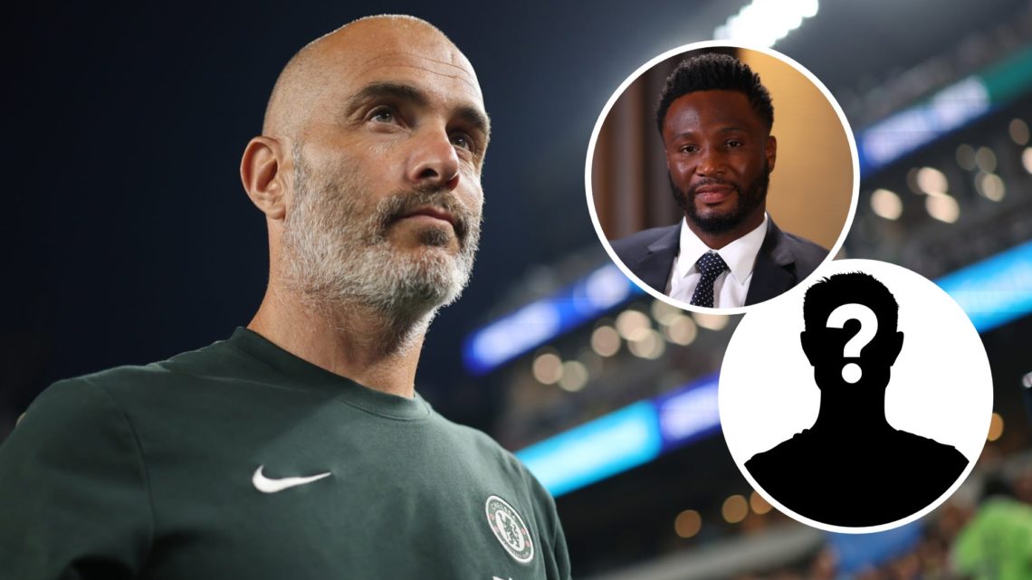 Enzo Maresca, Head Coach of Chelsea FC, looks on prior to the FIFA Club World Cup 2025 quarter final match between SE Palmeiras and Chelsea FC at L...