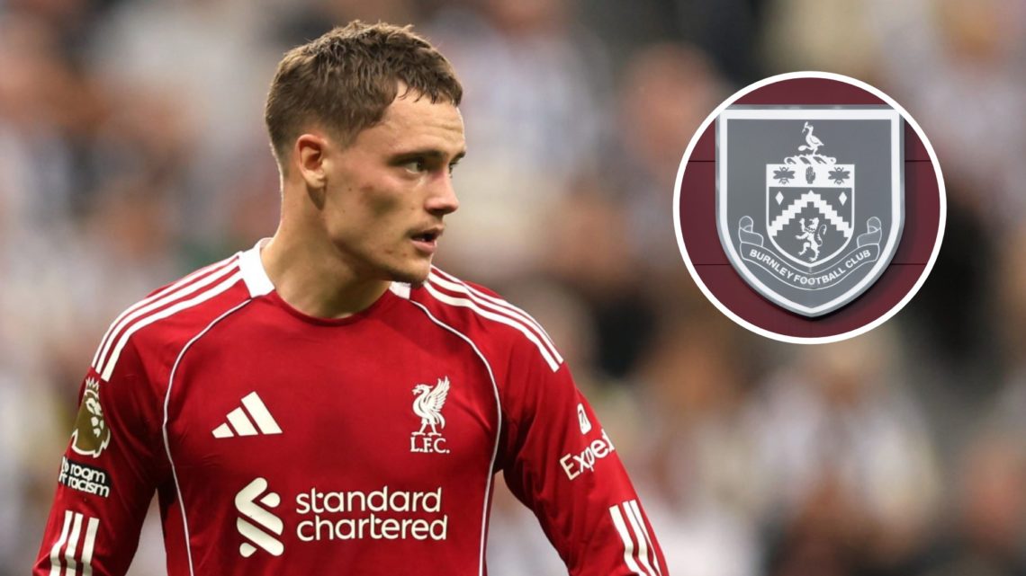 Florian Wirtz of Liverpool looks on during the Premier League match between Newcastle United and Liverpool at St James' Park (Left) The Burnley Foo...
