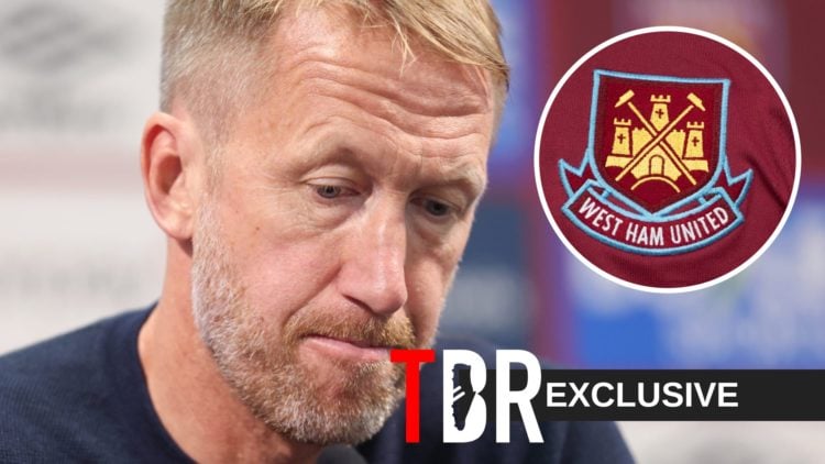 Graham Potter takes his West Ham pre-match press conference