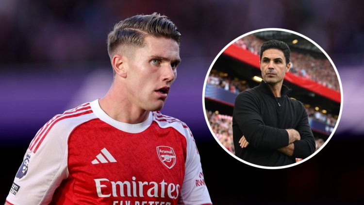 Viktor Gyokeres during Arsenal's draw with Manchester City alongside an inset of Mikel Arteta.