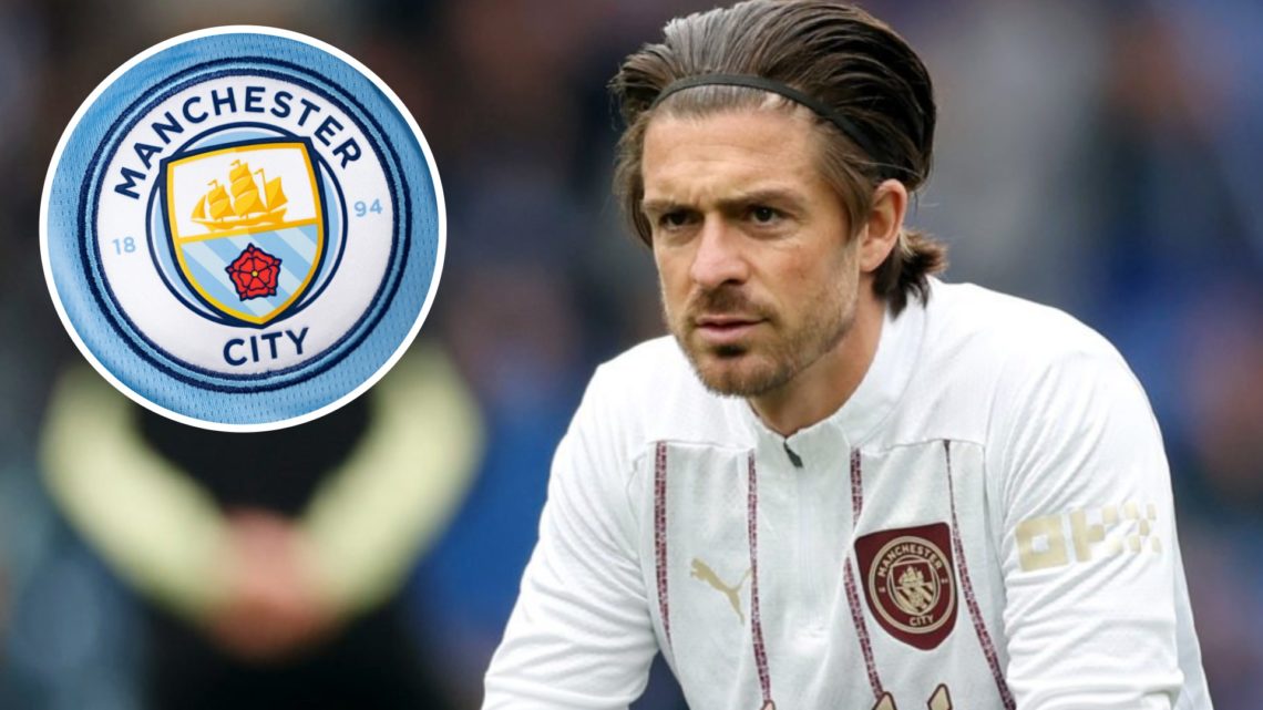 Jack Grealish, Manchester City badge (inset)