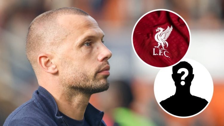 Head coach John Heitinga of AFC Ajax looks dejected during the Dutch Eredivisie match between FC Volendam and AFC Ajax at Kras Stadion (Left) A det...