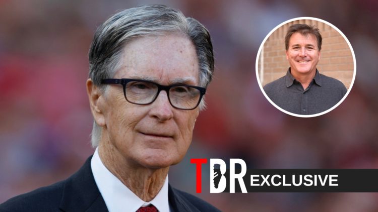 Liverpool owner John W. Henry after the Premier League match between Liverpool FC and Wolverhampton Wanderers at Anfield (Left) Everton owner Dan F...