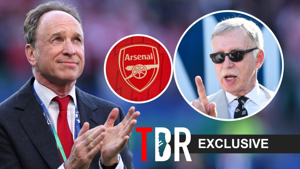 Former Arsenal executive vice-chairman Tim Lewis alongside owner Stan Kroenke.
