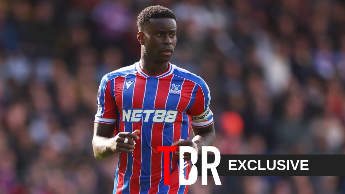 Crystal Palace defender Marc Guehi looks on during the Premier League match against Sunderland at Selhurst Park