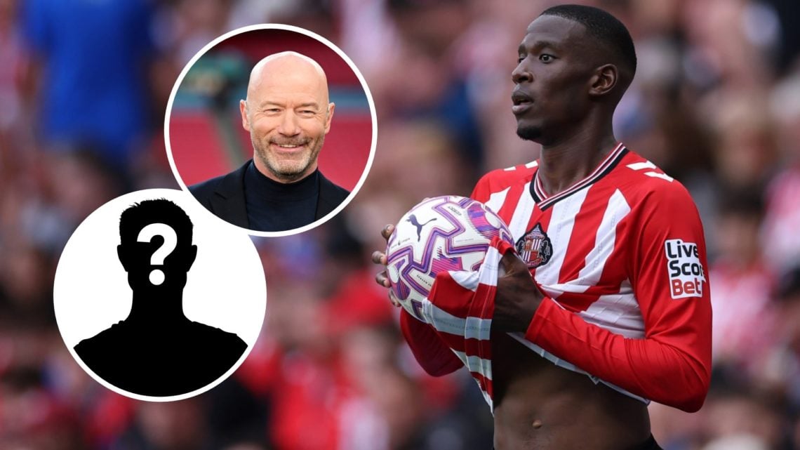 Nordi Mukiele of Sunderland prepares to take a throw in during the Premier League match between Sunderland and Brentford at Stadium of Light (Right...