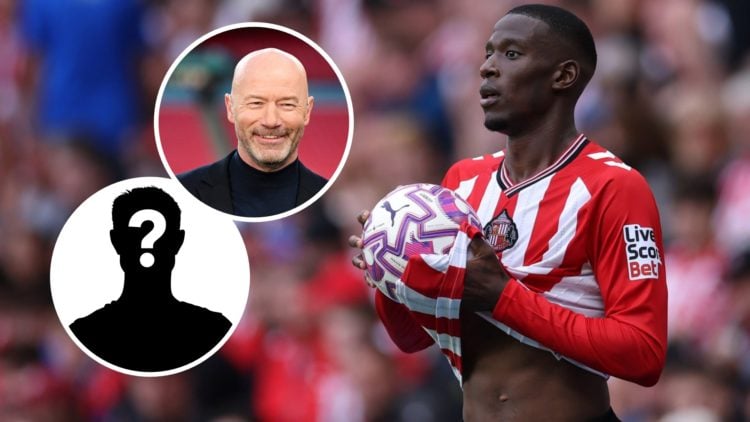 Nordi Mukiele of Sunderland prepares to take a throw in during the Premier League match between Sunderland and Brentford at Stadium of Light (Right...