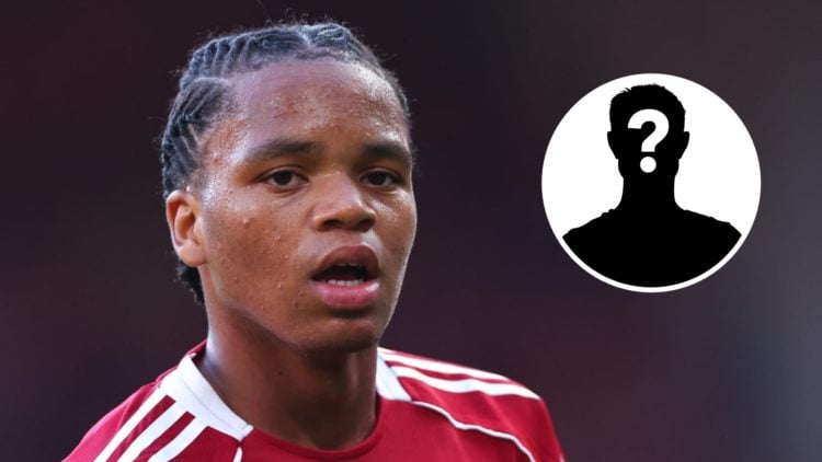 Rio Ngumoha of Liverpool during the pre-season friendly match between Liverpool v Athletic Club Bilbao at Anfield (Left) Mystery (Right).