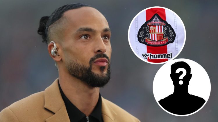 Theo Walcott looks on during the Premier League match between Brighton & Hove Albion and Arsenal FC at American Express Community Stadium (Left) De...