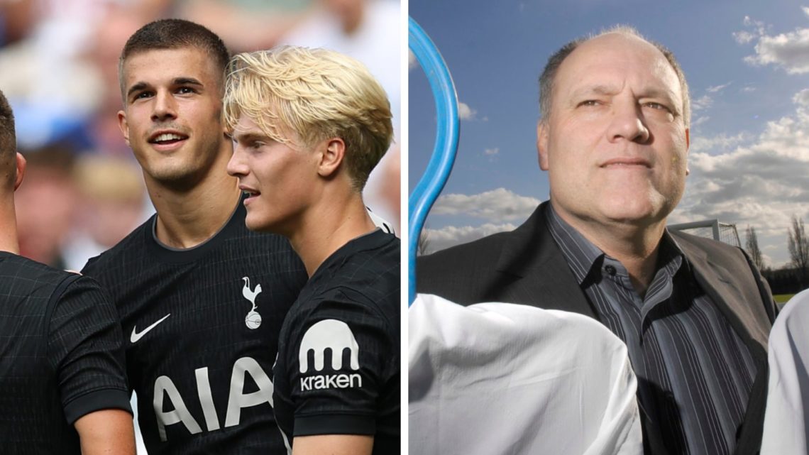 Split image of Tottenham Hotspur defender Luka Vuskovic (L) and former Spurs boss Martin Jol (R).