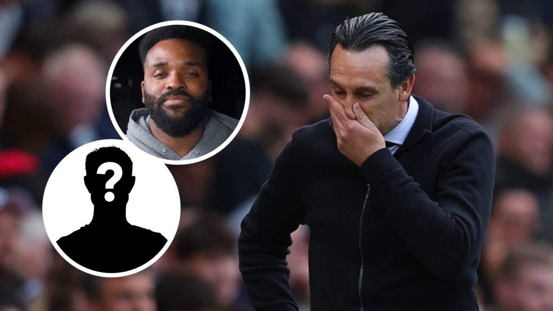 Unai Emery, manager of Aston Villa, looks dejected during the Premier League match between Manchester United FC and Aston Villa FC at Old Trafford ...