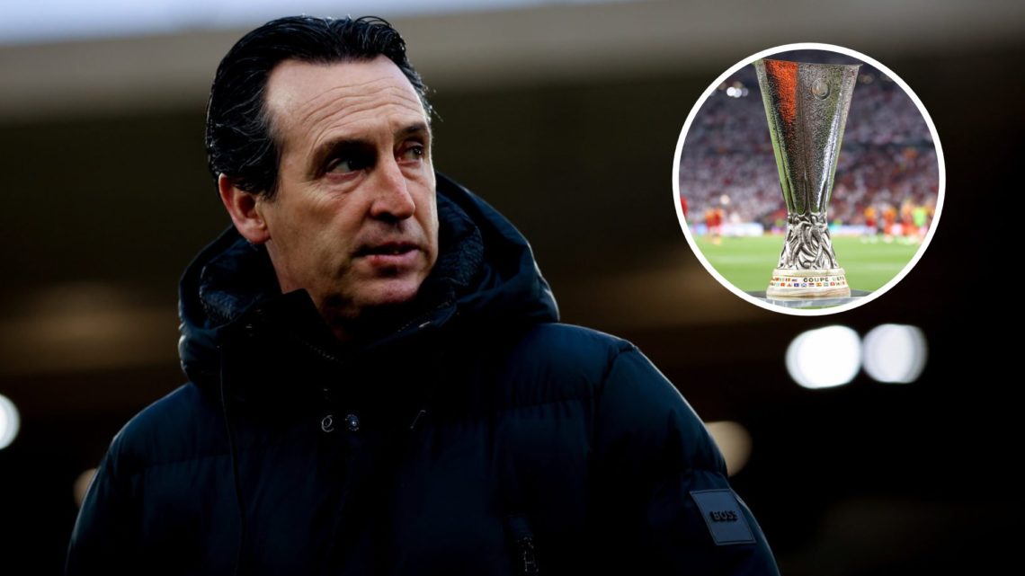Unai Emery manager of Aston Villa in action during the Premier League match between Wolverhampton Wanderers FC and Aston Villa FC at Molineux (Left...