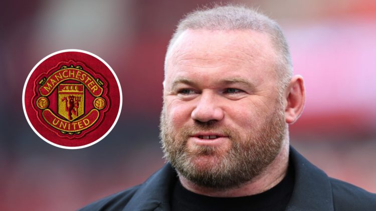 Wayne Rooney, working as a pundit for Sky Sports during the Premier League match between Manchester United and Arsenal FC at Old Trafford (Right) T...
