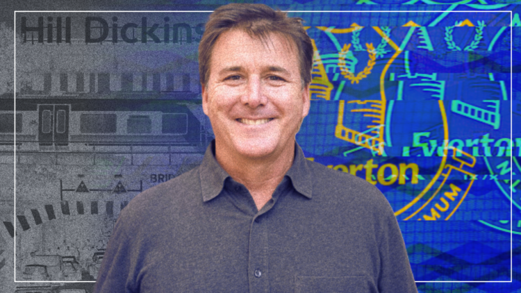 Abstract cover image art of Everton owner Dan Friedkin