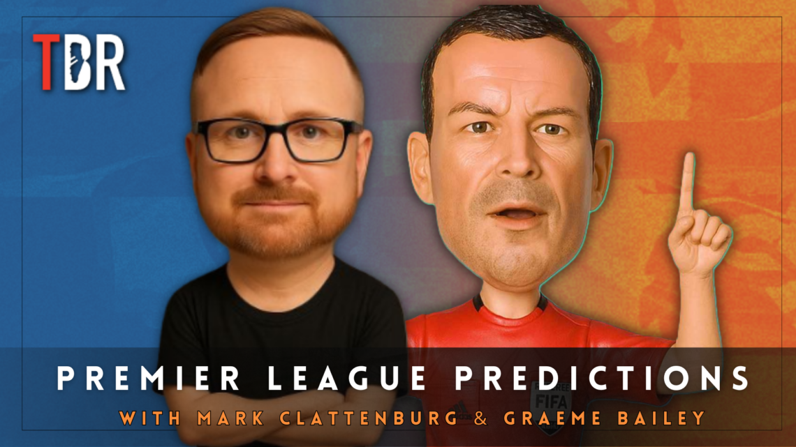 cover image featuring Graeme Bailey and Mark Clattenburg with TBR Football logo
