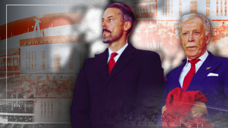 Illustrative cover art featuring Josh Kroenke and Stan Kroenke