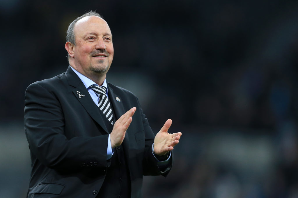 Rafa Benitez as Newcastle manager back in 2019