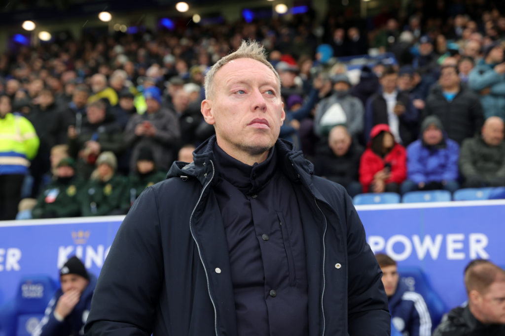 Steve Cooper managing Leicester against Chelsea