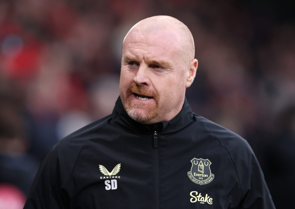 Everton head coach Sean Dyche looks on prior to his side's Premier League match against AFC Bournemouth