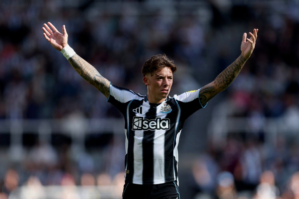 Harrison Ashby of Newcastle United in a pre-season friendly