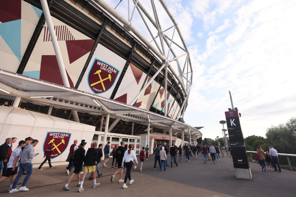 A general view outside the London Stadium ahead of West Ham United v Chelsea in the Premier League