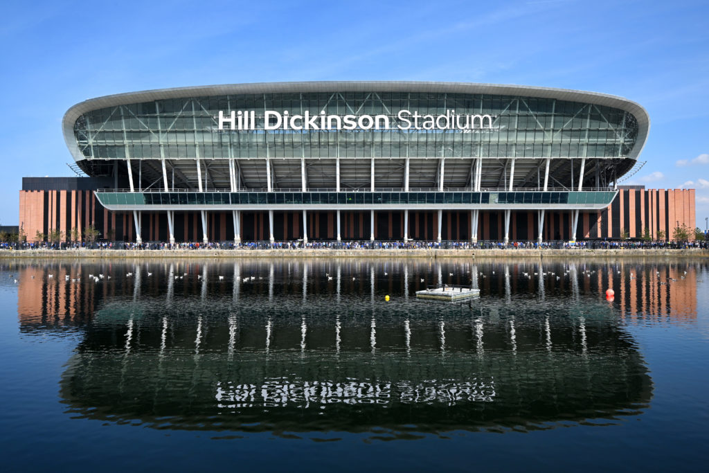 A general view of Everton's Hill Dickinson Stadium