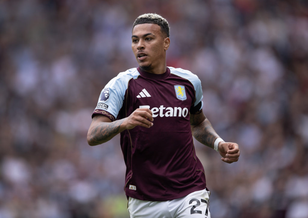 Morgan Rogers playing for Aston Villa vs Newcastle United