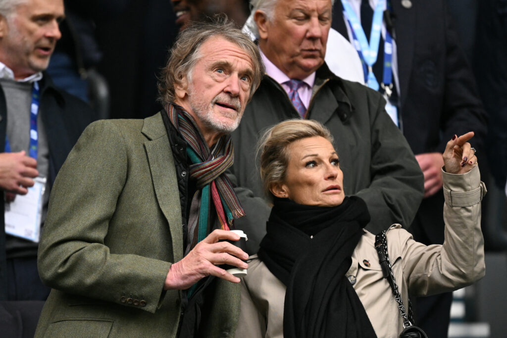 Sir Jim Ratcliffe attends a Manchester United match