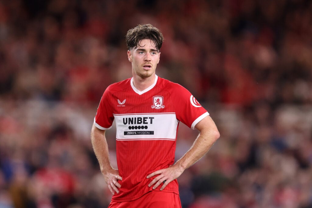 Hayden Hackney during Middlesbrough v West Bromwich Albion - Sky Bet Championship