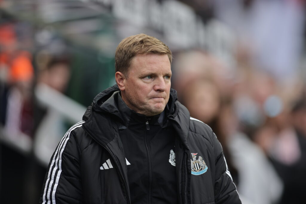 Eddie Howe managing Newcastle in the Premier League