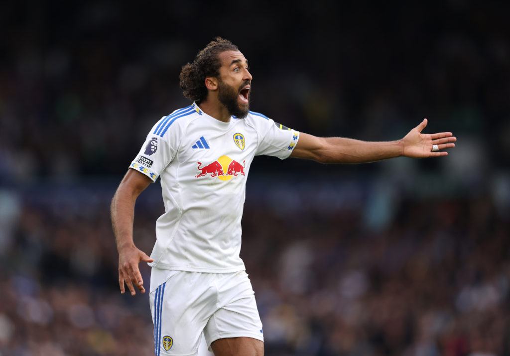 Dominic Calvert-Lewin shouting at Leeds teammates