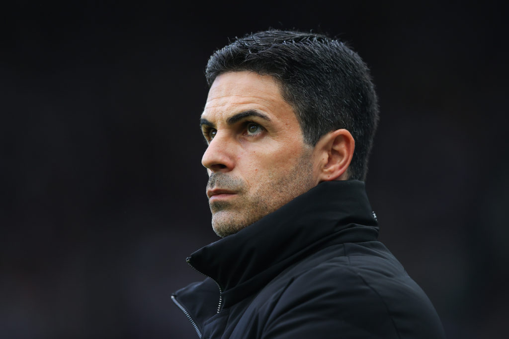 Mikel Arteta during Arsenal's Premier League clash with Newcastle.