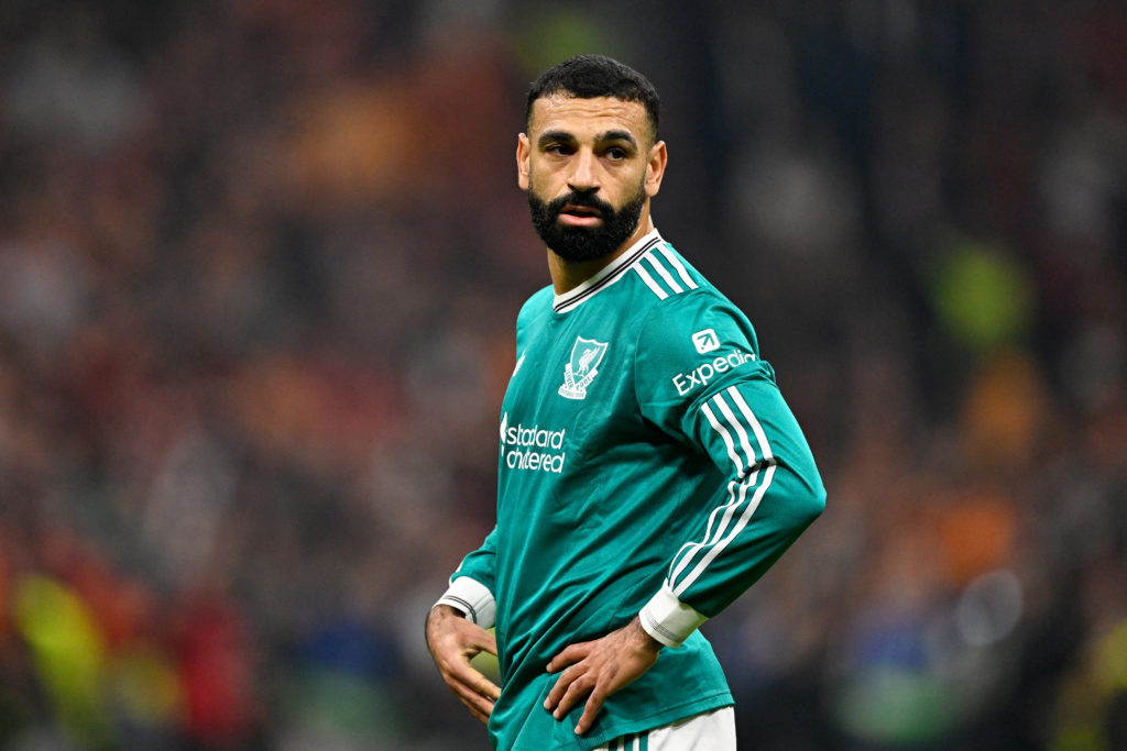 Mohamed Salah of Liverpool FC disappointed during the UEFA Champions League match between Galatasaray v Liverpool at the Rams Park.