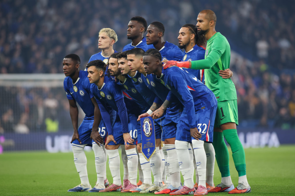 Team of Chelsea seen during the UEFA Champions League 2025/