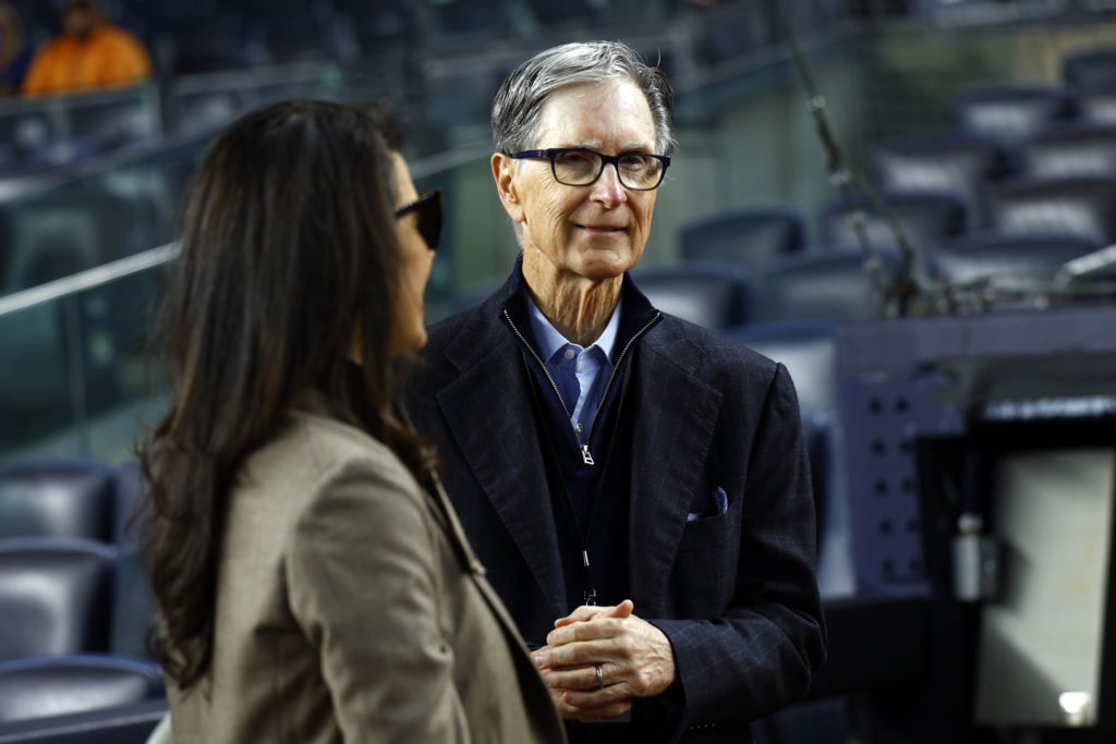 John Henry, owner of Liverpool FC, attends a Boston Red Sox match