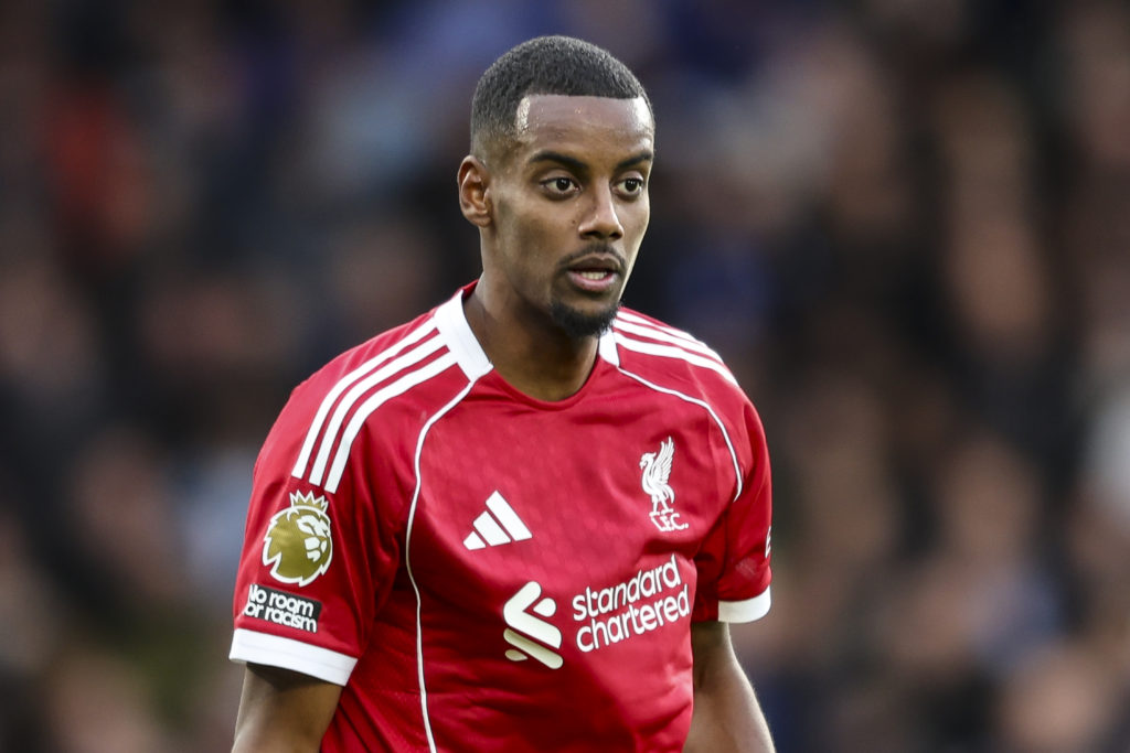 Alexander Isak in action for Liverpool during a Premier League clash against Chelsea