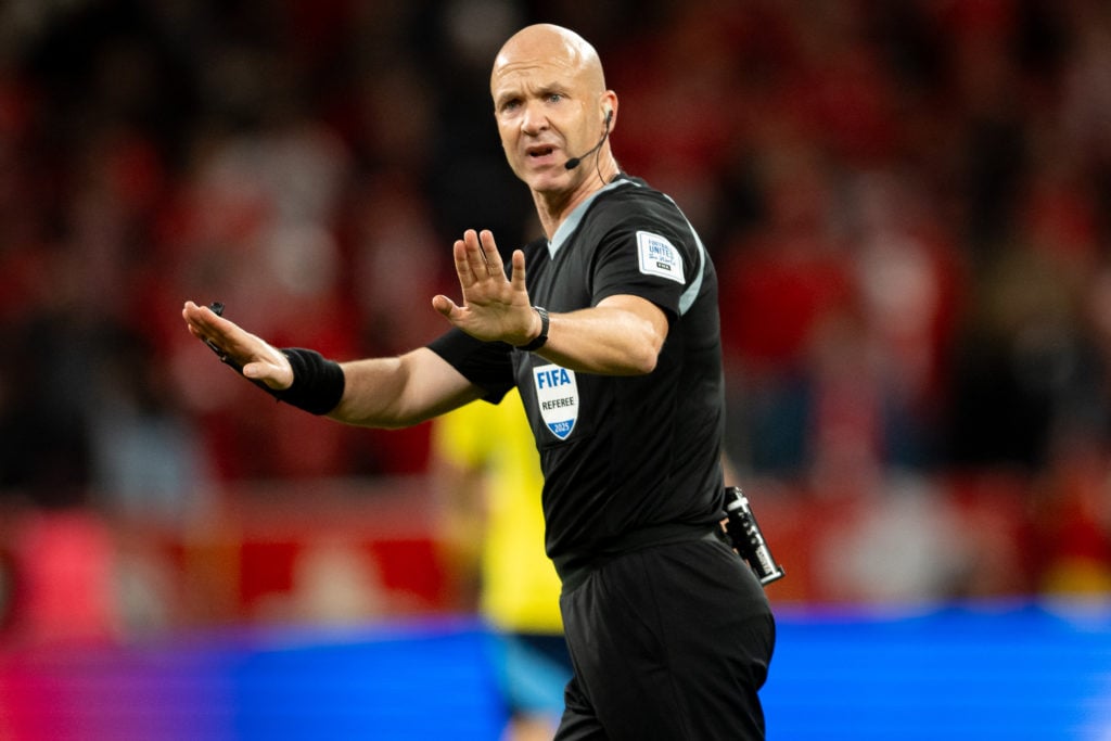 Anthony Taylor refereeing in a FIFA World Cup qualifier