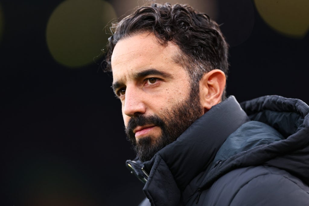 Ruben Amorim during Liverpool v Manchester United in the Premier League