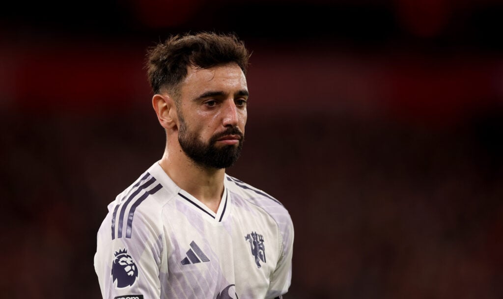 Bruno Fernandes during Liverpool v Manchester United - Premier League