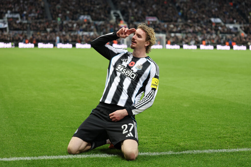 Nick Woltemade during Newcastle United v Tottenham Hotspur - Carabao Cup Fourth Round