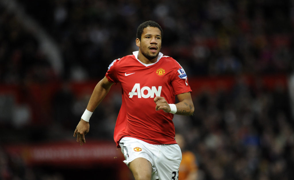 Manchester United forward Bebe runs with the ball during his side's Premier League match against Wolverhampton Wanderers at Old Trafford