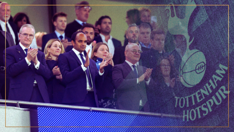 Lewis family, Peter Charrington, Vinai Venkatesham and the Tottenham badge