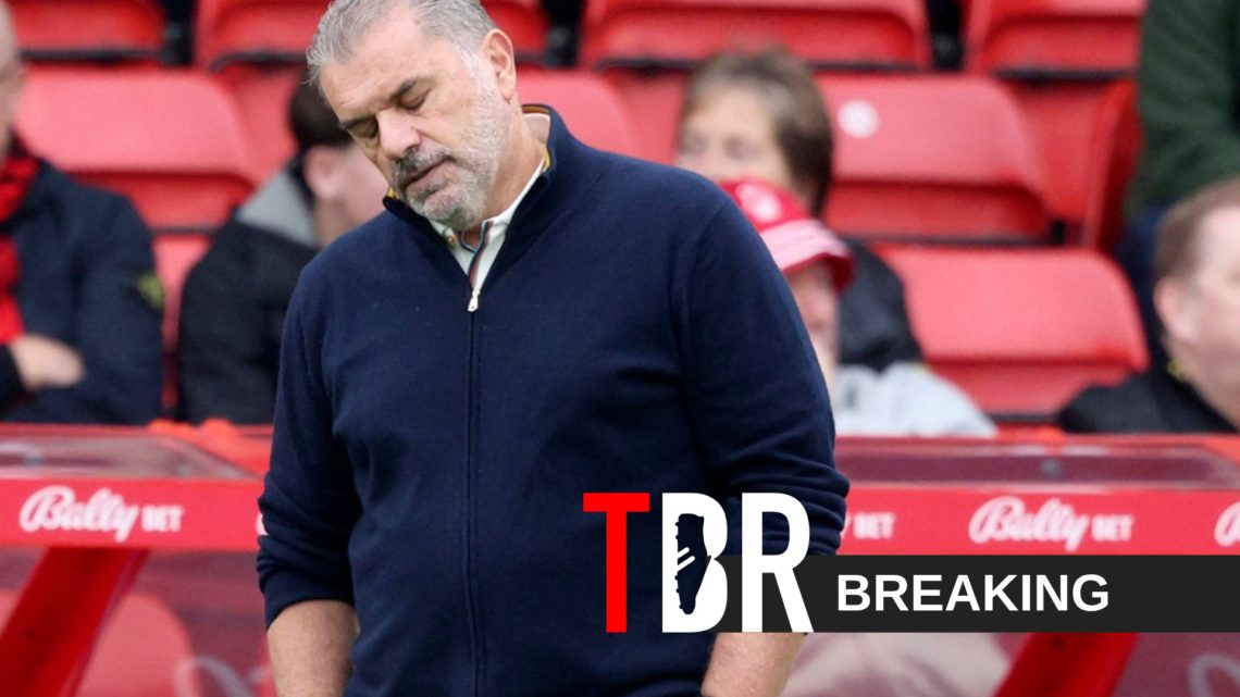 Ange Postecoglou Head Coach of Nottingham Forest looks dejected during the Premier League match between Nottingham Forest and Chelsea at City Ground.